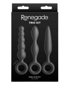Set de 3 Butt Plug Negru